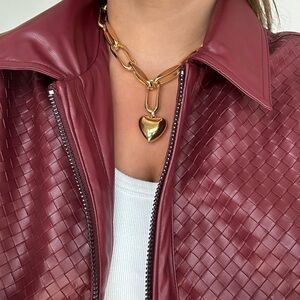 joolz by Martha Calvo Heart Chain Necklace in Gold